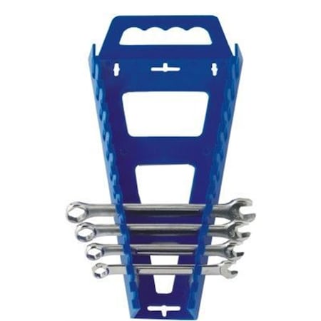 Universal Wrench Rack, Holds 13 Wrenches, Blue